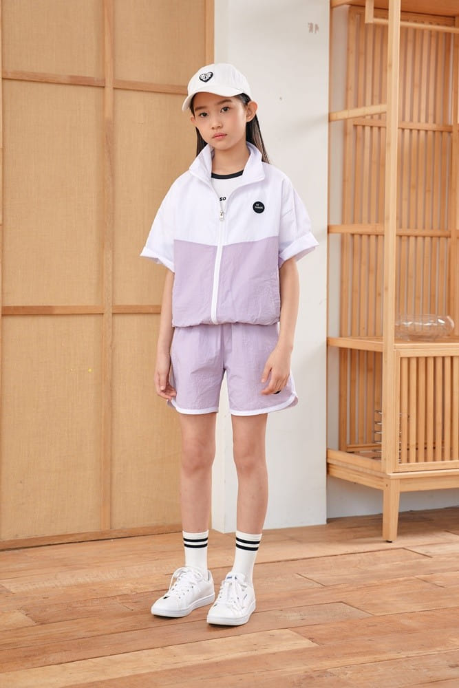 Dawon - Korean Children Fashion - #magicofchildhood - Zip Up Top Bottom Set - 3