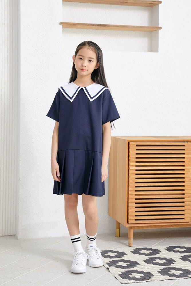 Dawon - Korean Children Fashion - #magicofchildhood - Sailor One-Piece - 2