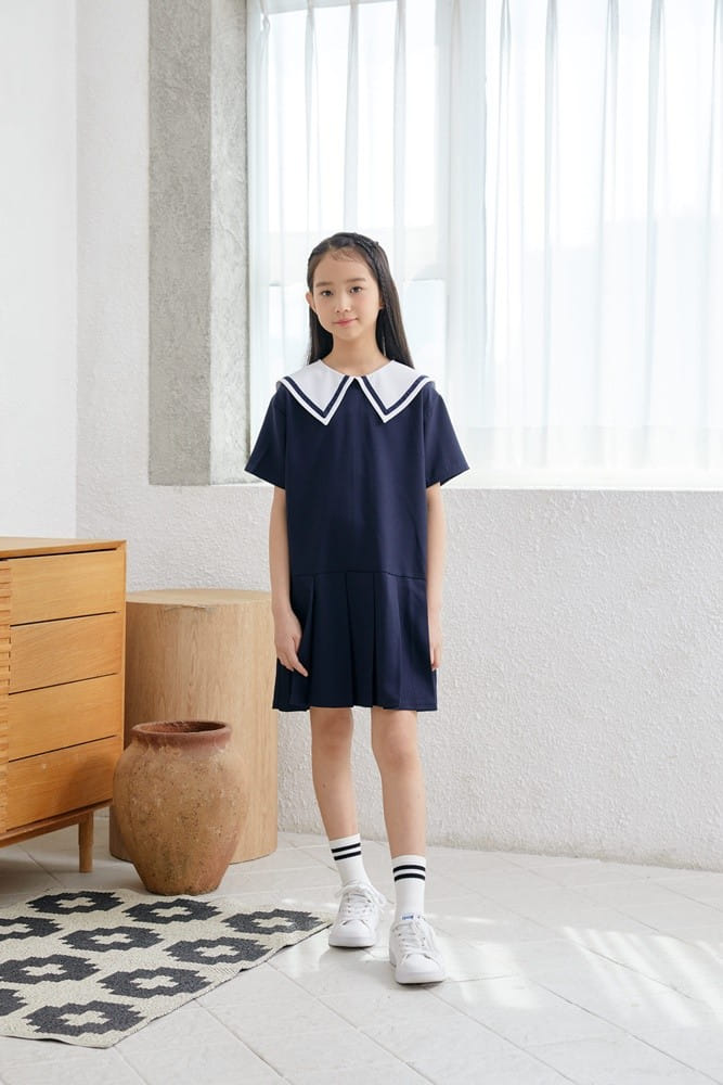 Dawon - Korean Children Fashion - #minifashionista - Sailor One-Piece - 3