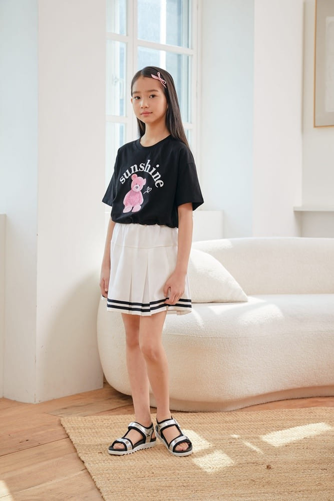 Dawon - Korean Children Fashion - #prettylittlegirls - Bear String Tee - 9