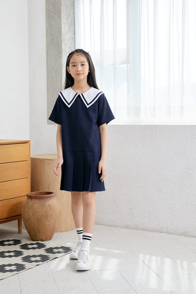 Dawon - Korean Children Fashion - #minifashionista - Sailor One-Piece - 4