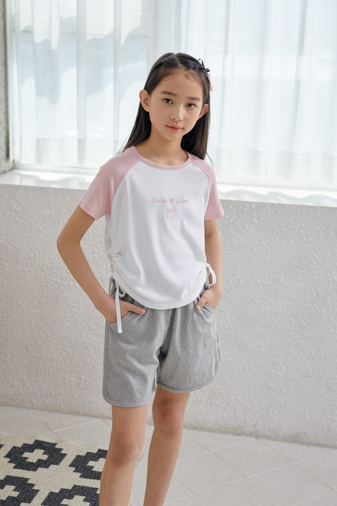 Dawon - Korean Children Fashion - #toddlerclothing - Raglan Ribbon Tee - 4