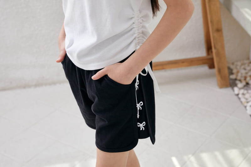 Dawon - Korean Children Fashion - #todddlerfashion - Ribbon Shorts - 10