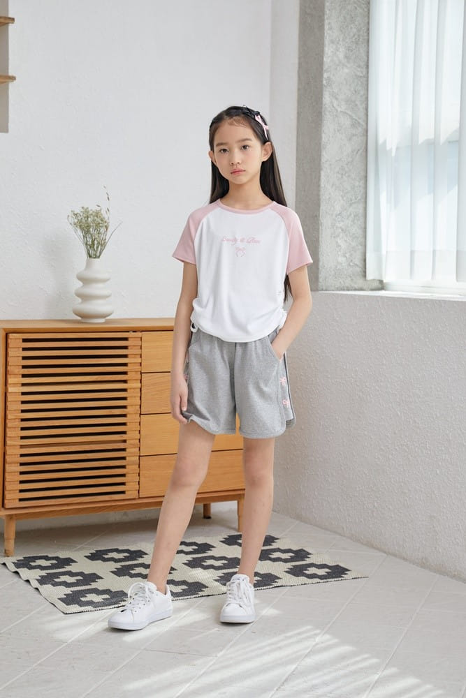 Dawon - Korean Children Fashion - #toddlerclothing - Raglan Ribbon Tee - 3