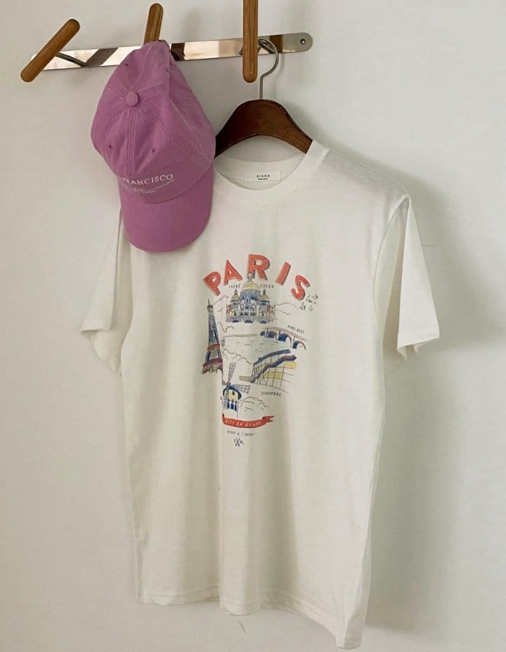 Diana - Korean Women Fashion - #momslook - Paris Tee - 6