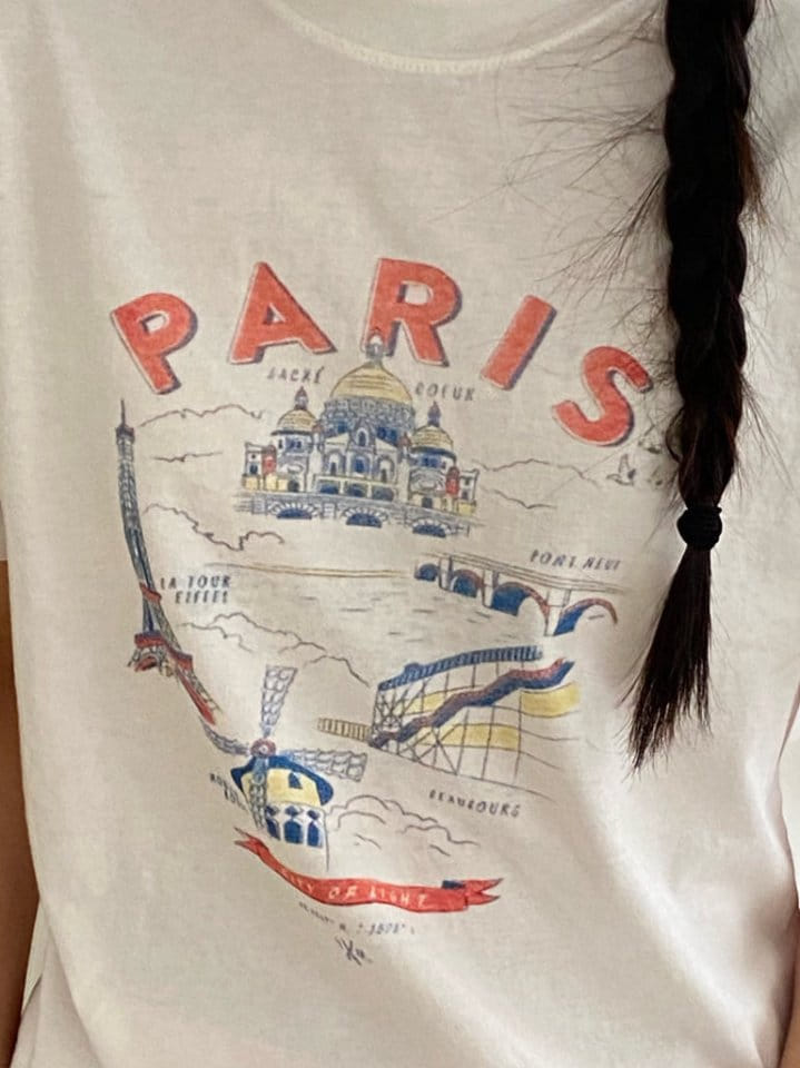 Diana - Korean Women Fashion - #momslook - Paris Tee - 8