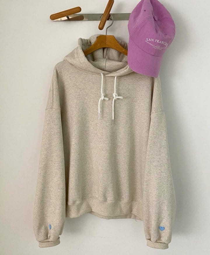 Diana - Korean Women Fashion - #momslook - Heart Patch Hoody  - 2