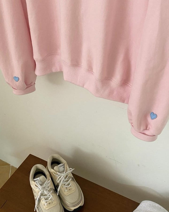 Diana - Korean Women Fashion - #womensfashion - Heart Patch Hoody  - 4