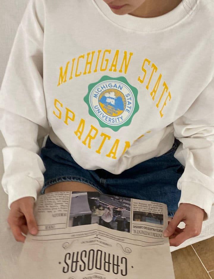 Diana - Korean Women Fashion - #momslook - Michigan Sweatshirt - 10