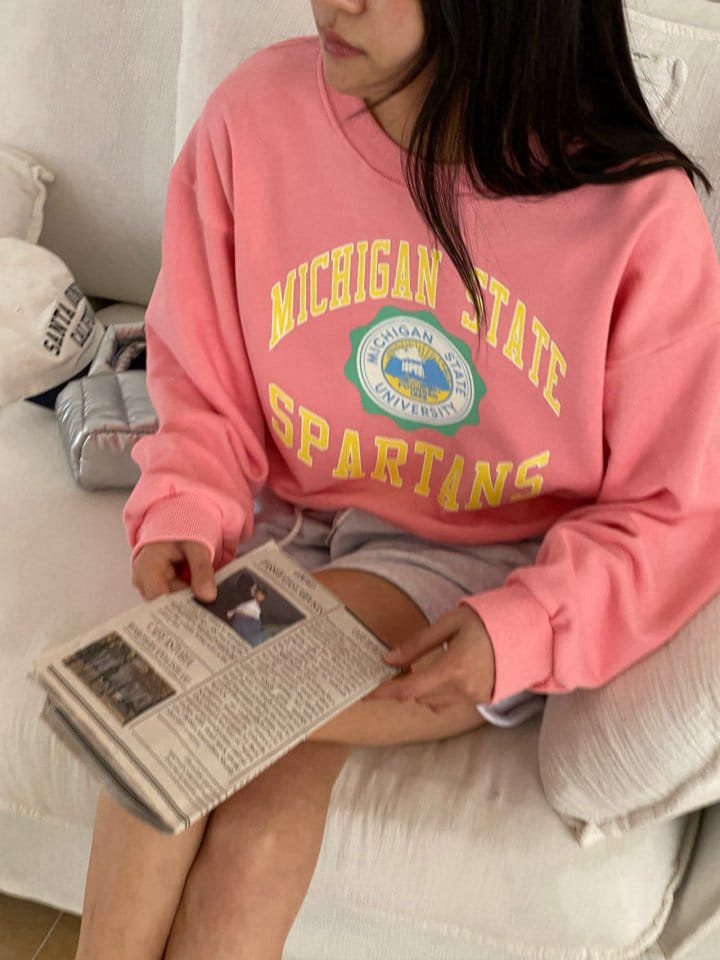 Diana - Korean Women Fashion - #momslook - Michigan Sweatshirt - 2