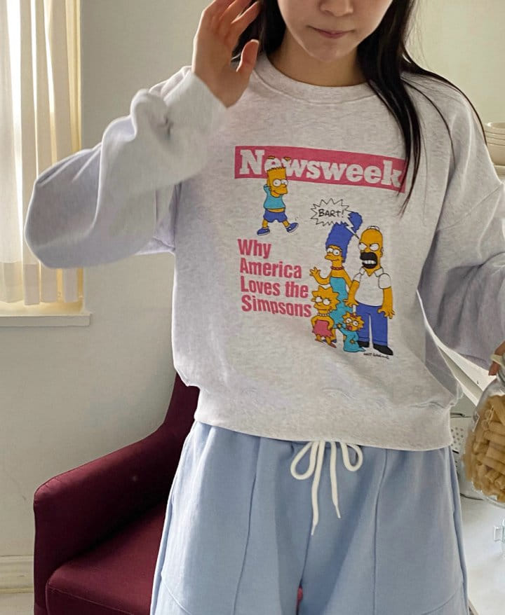 Diana - Korean Women Fashion - #momslook - Newsweek Sweatshirt - 8