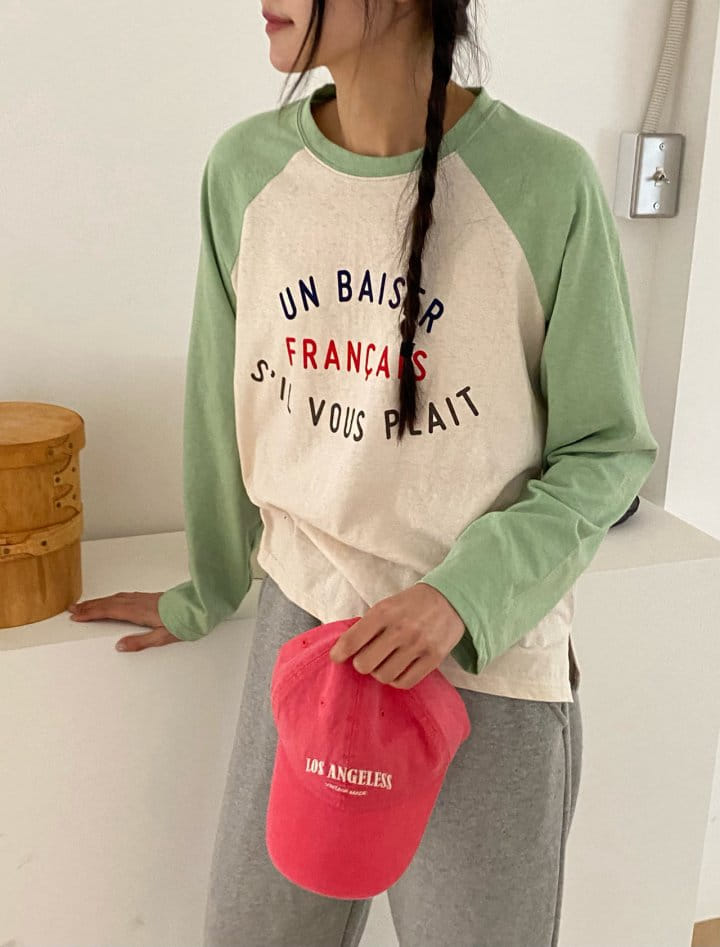 Diana - Korean Women Fashion - #romanticstyle - French Raglan Tee - 5