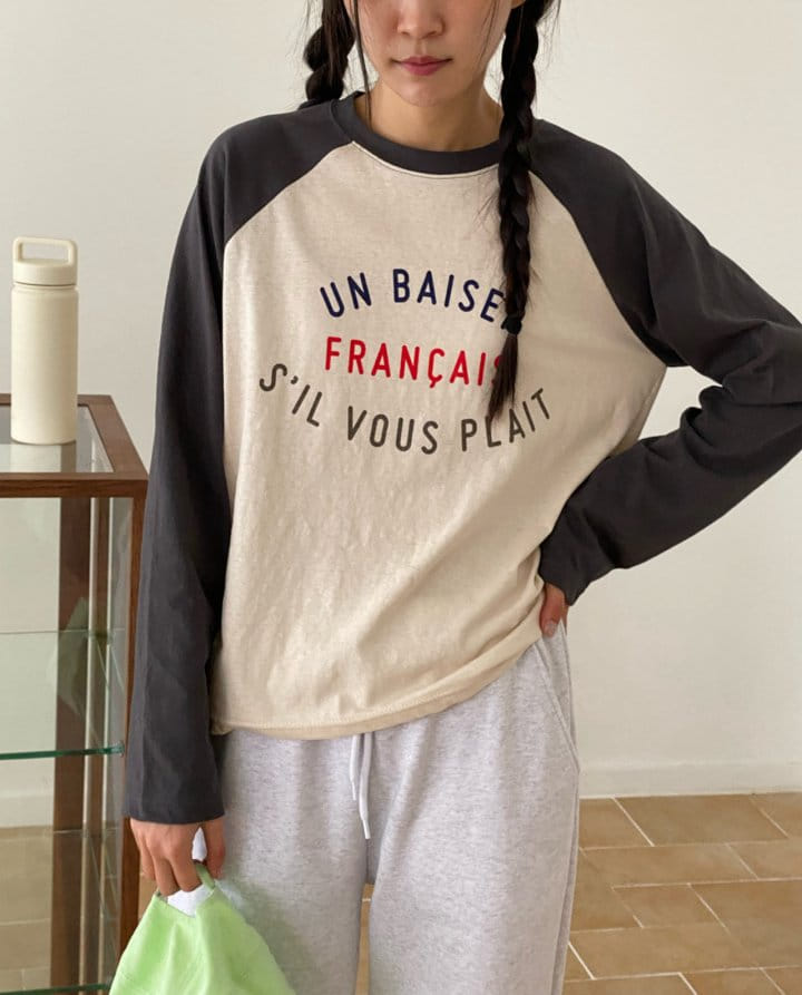 Diana - Korean Women Fashion - #womensfashion - French Raglan Tee - 10