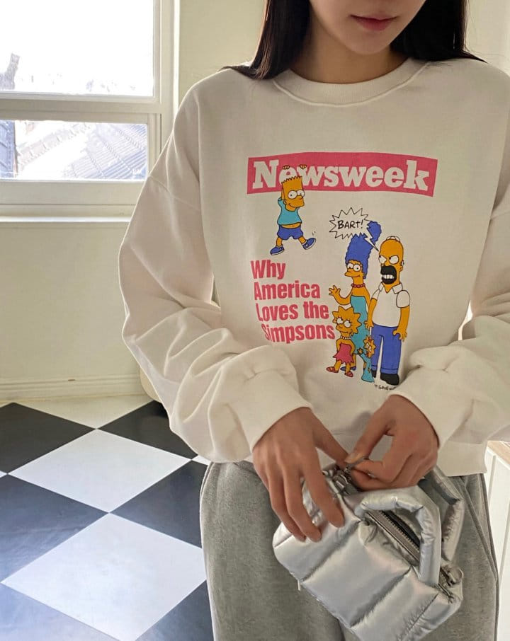 Diana - Korean Women Fashion - #womensfashion - Newsweek Sweatshirt - 5