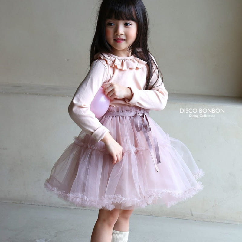 Disco Bonbon - Korean Children Fashion - #Kfashion4kids - Bebe Frill Tee - 2