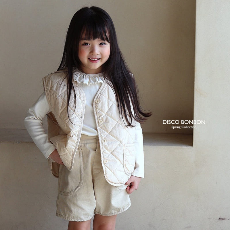 Disco Bonbon - Korean Children Fashion - #childofig - Daily Quilted Vest - 3