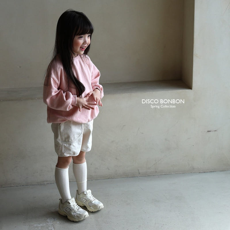 Disco Bonbon - Korean Children Fashion - #childrensboutique - Heart Embroidery Sweatshirt - 5