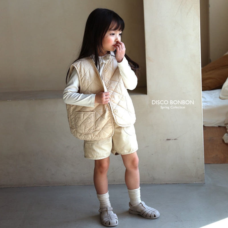 Disco Bonbon - Korean Children Fashion - #childofig - Daily Quilted Vest - 4