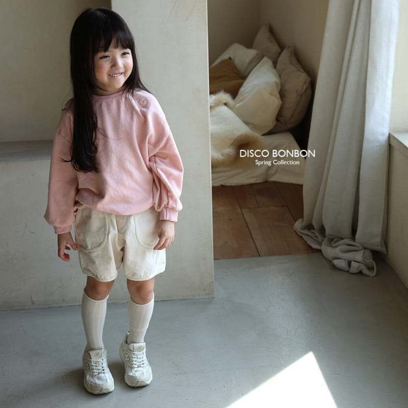 Disco Bonbon - Korean Children Fashion - #discoveringself - Heart Embroidery Sweatshirt - 7