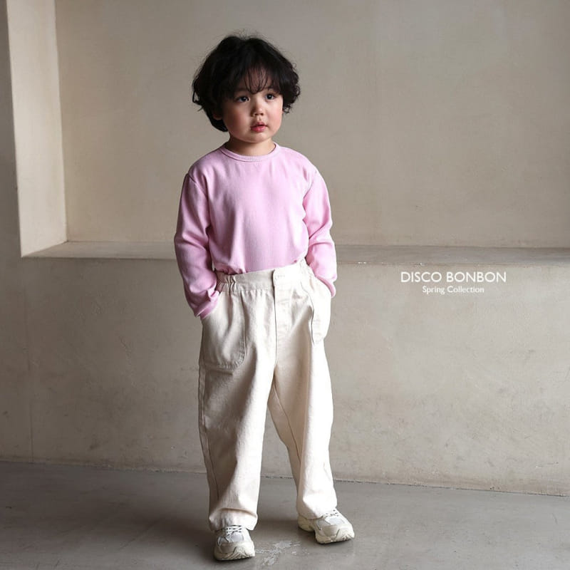 Disco Bonbon - Korean Children Fashion - #fashionkids - Cheese Span Rib Tee - 9