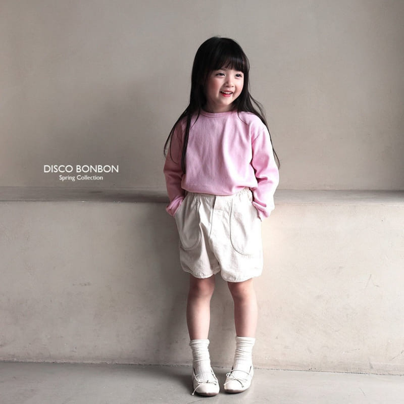 Disco Bonbon - Korean Children Fashion - #kidsshorts - Cheese Span Rib Tee - 10
