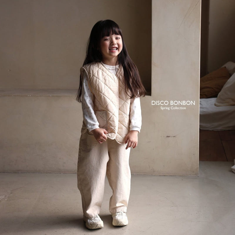 Disco Bonbon - Korean Children Fashion - #kidsshorts - Daily Quilted Vest - 8
