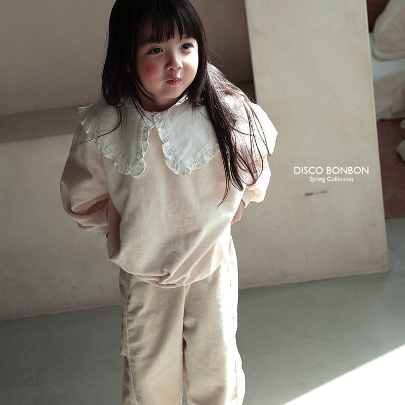 Disco Bonbon - Korean Children Fashion - #kidzfashiontrend - Heart Embroidery Sweatshirt - 11