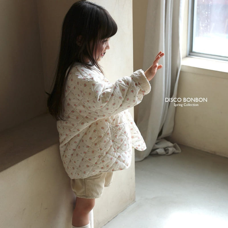Disco Bonbon - Korean Children Fashion - #kidsstore - Bon Bon Flower Quilted Jumper - 4