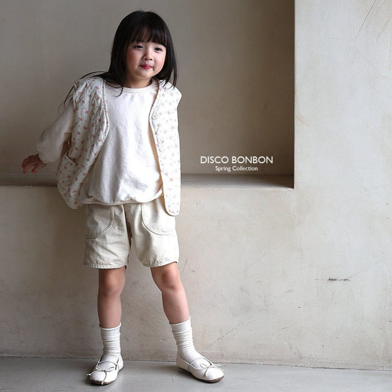 Disco Bonbon - Korean Children Fashion - #littlefashionista - Flower Scent Quilted Vest - 5