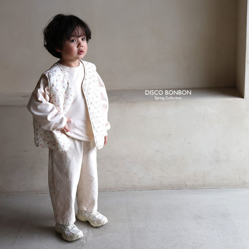 Disco Bonbon - Korean Children Fashion - #prettylittlegirls - Flower Scent Quilted Vest - 8