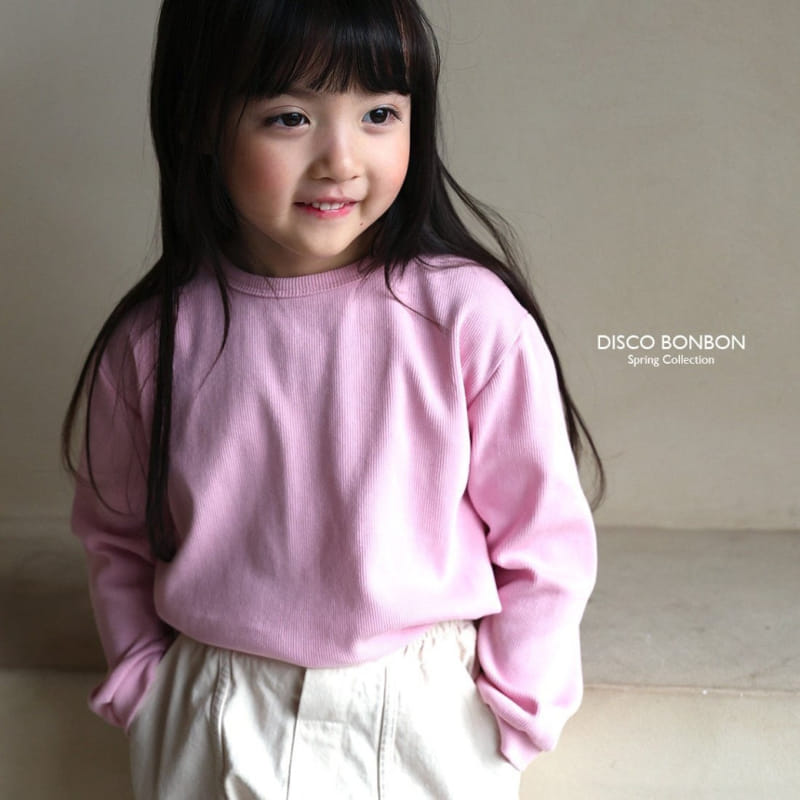 Disco Bonbon - Korean Children Fashion - #prettylittlegirls - Cheese Span Rib Tee - 3