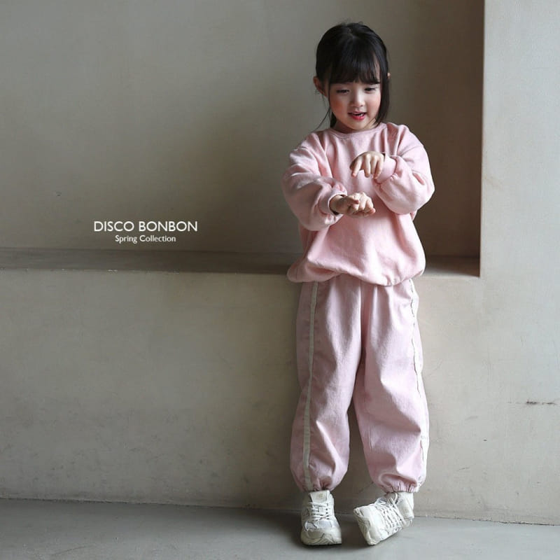 Disco Bonbon - Korean Children Fashion - #stylishchildhood - Heart Embroidery Sweatshirt - 3