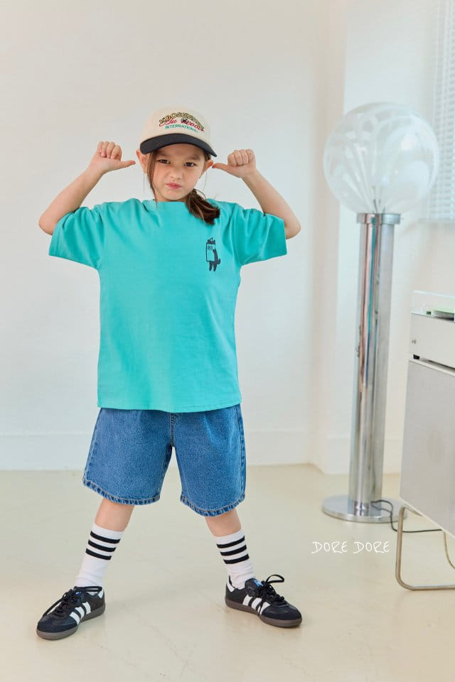 Dore Dore - Korean Children Fashion - #Kfashion4kids - Cat Pigment Tee - 2