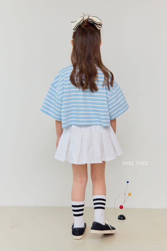 Dore Dore - Korean Children Fashion - #Kfashion4kids - Wrinkle Ivory Flare Skirt Pants - 3