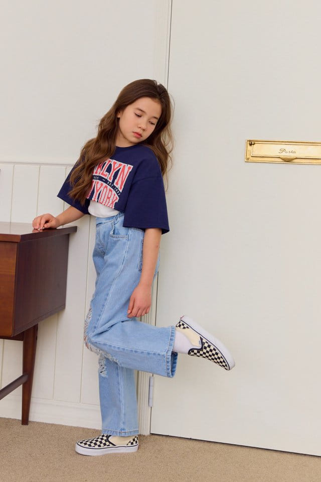 Dore Dore - Korean Children Fashion - #Kfashion4kids - Lea Vintage Denim Pants - 11