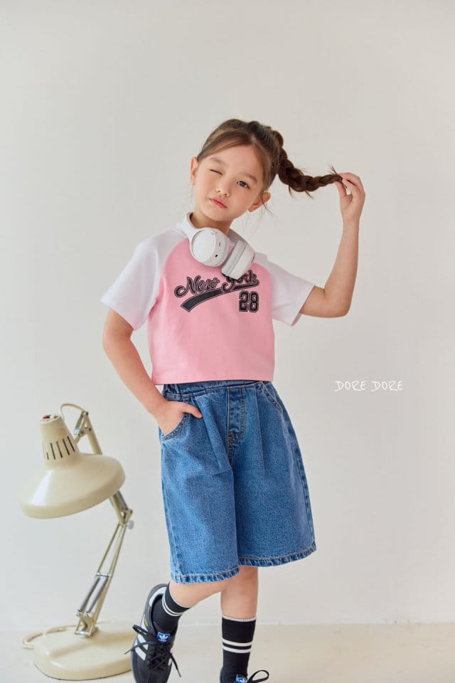 Dore Dore - Korean Children Fashion - #childofig - New York Raglan Crop Tee - 3