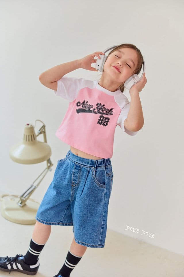 Dore Dore - Korean Children Fashion - #childofig - New York Raglan Crop Tee - 4