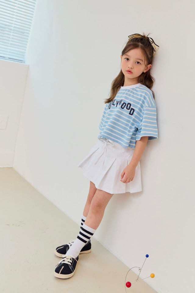 Dore Dore - Korean Children Fashion - #childofig - Wrinkle Ivory Flare Skirt Pants - 8