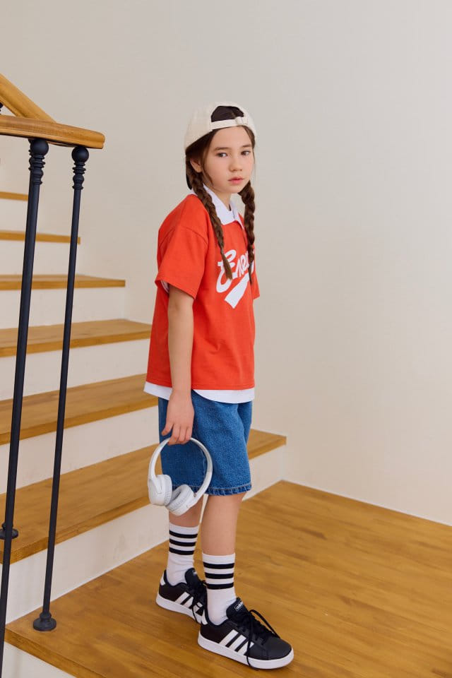 Dore Dore - Korean Children Fashion - #prettylittlegirls - Front Denim Shorts - 4