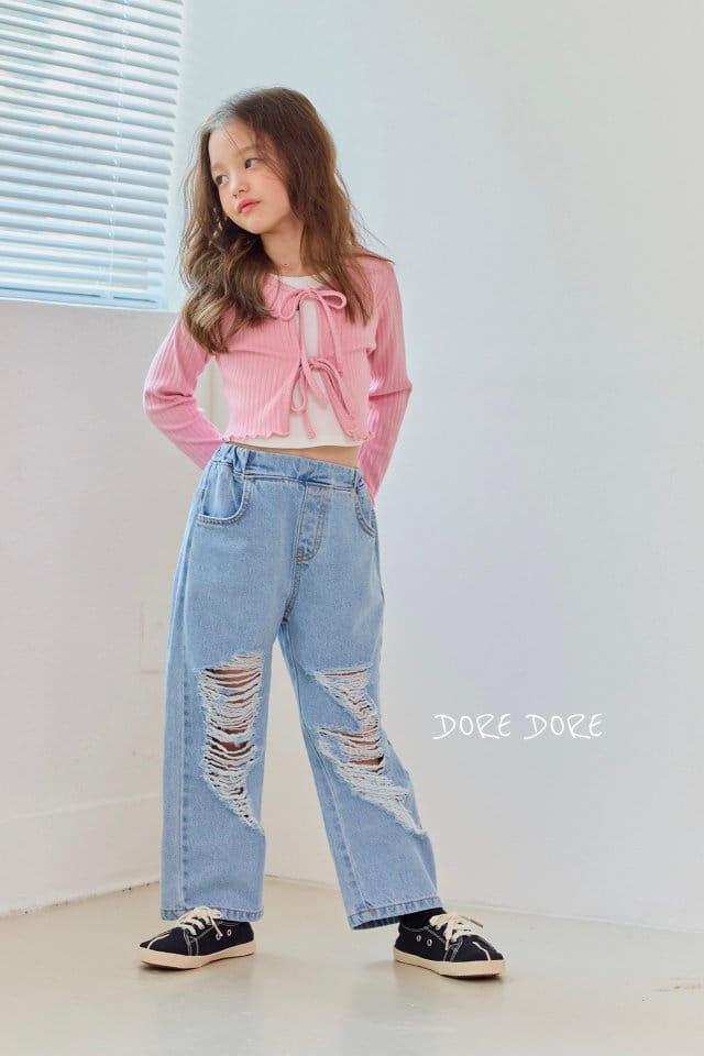 Dore Dore - Korean Children Fashion - #childofig - Lea Vintage Denim Pants - 3