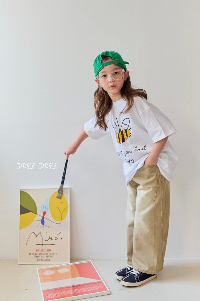 Dore Dore - Korean Children Fashion - #childofig - Cation Beige Wide Pants - 2