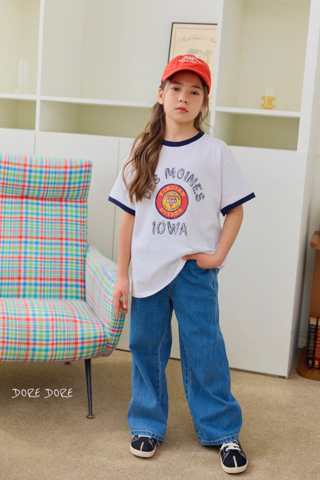 Dore Dore - Korean Children Fashion - #childofig - Cation Denim Wide Pants