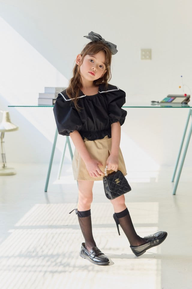 Dore Dore - Korean Children Fashion - #childrensboutique - Sailor Crop Blouse - 8