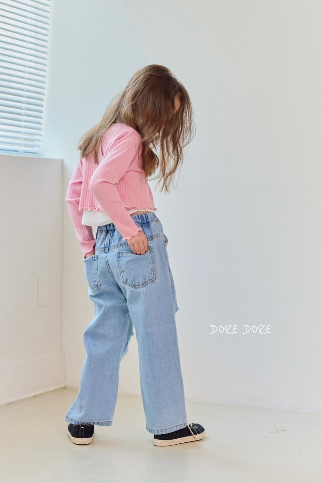 Dore Dore - Korean Children Fashion - #childofig - Lea Vintage Denim Pants - 4