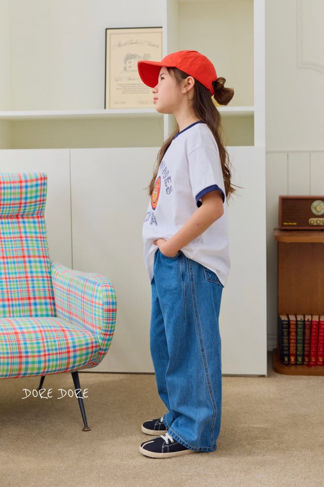 Dore Dore - Korean Children Fashion - #childrensboutique - Cation Denim Wide Pants - 2