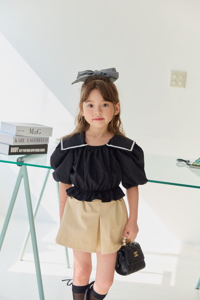 Dore Dore - Korean Children Fashion - #designkidswear - Sailor Crop Blouse - 9
