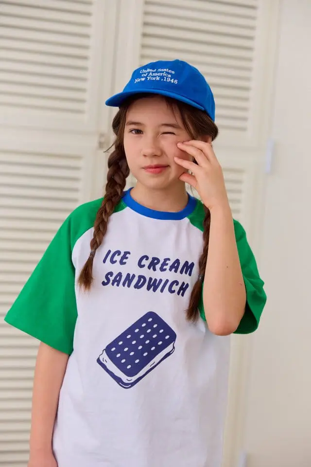 Dore Dore - Korean Children Fashion - #designkidswear - Ice Cream Raglan Tee - 9