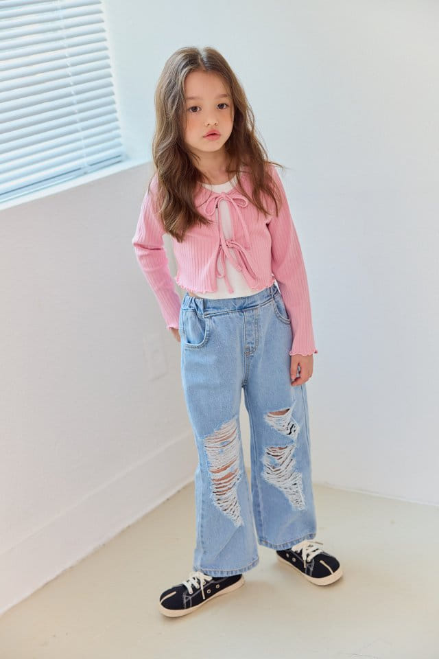 Dore Dore - Korean Children Fashion - #designkidswear - Lea Vintage Denim Pants - 5