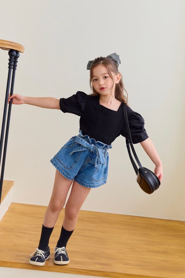 Dore Dore - Korean Children Fashion - #fashionkids - Mix Shirring Tee - 9