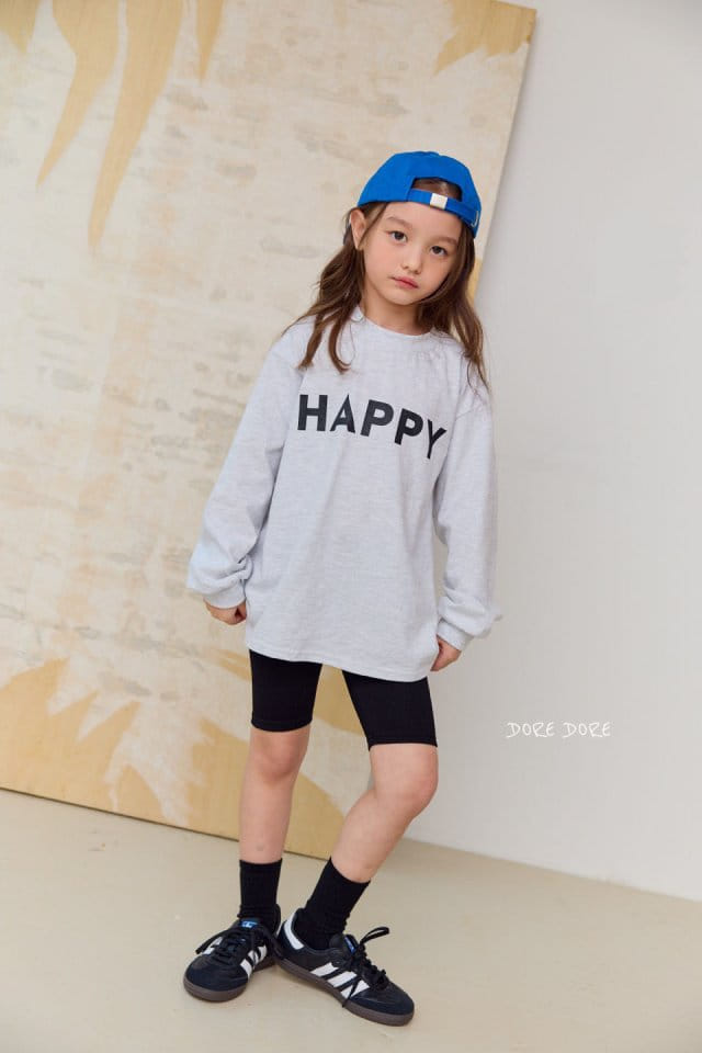 Dore Dore - Korean Children Fashion - #fashionkids - Happy Long Sleeve Tee